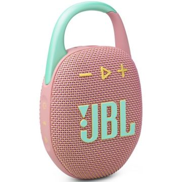 ENCEINTE BLUETOOTH NOMADE AVEC MOUSQUETON JBL CLIP 5 ROSE