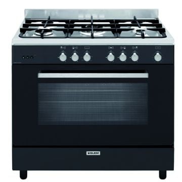 CUISINIERE GAZ 90X60CM  GLEM GE960CMBK2