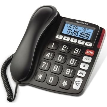 TELEPHONE FILAIRE  SCHNEIDER GMSC525FBLK