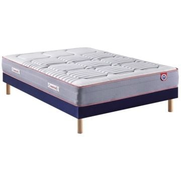 LOT MATELAS+SOMMIER TAPISSIER 90X190CM MERINOS IC1665909019000