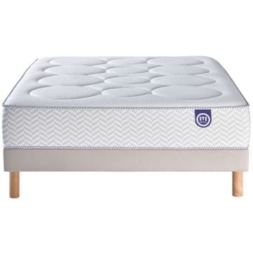 LOT MATELAS+SOMMIER TAPISSIER 160X200CM  MERINOS IC1666016020000