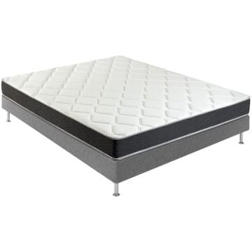 LOT MATELAS+SOMMIER TAPISSIER 160X200CM  BULTEX IC1684016020000