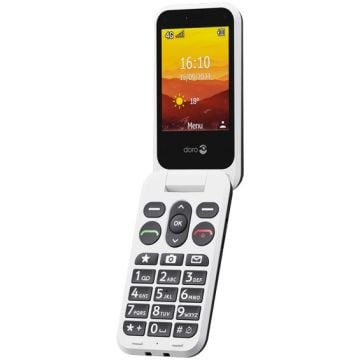 TELEPHONE MOBILE A CLAPET 4G DORO LEVA L20 NOIR/BLANC