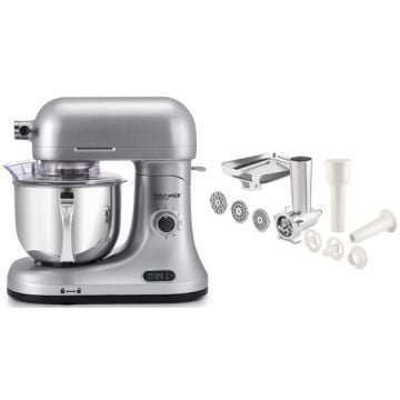 LOT KITCHEN MACHINE 5L + KIT HACHOIR NATURAMIX LOT SILENTPRO1600G+KITHAC