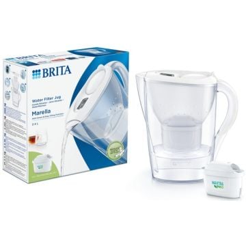 CARAFE FILTRANTE + 1 CARTOUCHE BRITA MARELLA BLANC-1051118