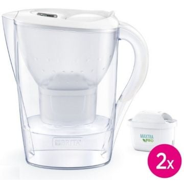 CARAFE FILTRANTE + 2 CARTOUCHES BRITA MARELLA BLANC-1051133