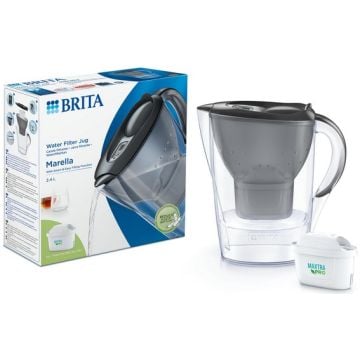 CARAFE FILTRANTE + 1 CARTOUCHE BRITA MARELLA GRAPHITE-1051121