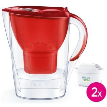 CARAFE FILTRANTE + 2 CARTOUCHES BRITA MARELLA ROUGE-1051500