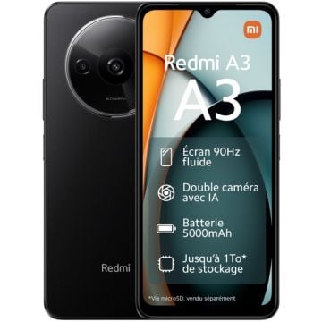 SMARTPHONE 4G  XIAOMI REDMI A3 4+128 NOIR