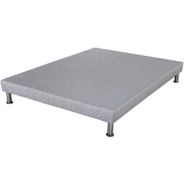 SOMMIER TAPISSIER 140CM X 190CM  EBAC SR9 GRIS FINAUD 140/190